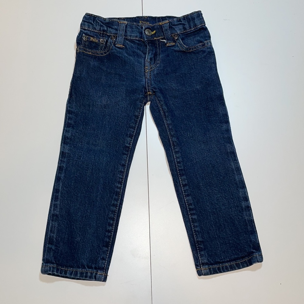 Ralph Lauren Polo Kids’ Dark Wash Denim Jeans - Size 2T